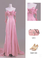 Sexy A Line Sweetheart Pink Satin Long Classy Prom Dress Classy Evening Dress Classy Dress