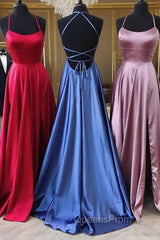 Sexy Backless Evening Prom Dress Long