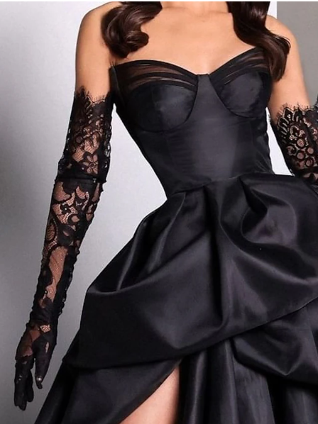 Sexy Ball Gown Strapless Burgundy Long Slit Party Dress Classy Prom Dress