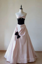 Sexy Ball Gown Sweetheart Neckline Pink Satin Evening Dress Evening Prom Dress
