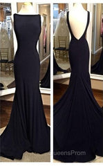 Sexy Black Evening Prom Dress, Evening Prom Dress, Evening Gown, Graduation School Party Dress, Winter Formal Dress
