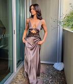 Sexy Cut Out Lace Classy Prom Dress Classy Evening Dress Vacation Party Dress