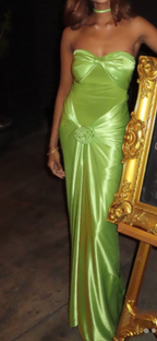 Sexy Green Strapless Mermaid Classy Dress Sweetheart Classy Evening Dress Elegant Satin Long Classy Prom Dress