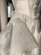Sexy High Low Straps Blue Classy Prom Dress 21Th Birthday Outfit