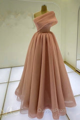 Sexy Long One Shoulder Evening Prom Dress