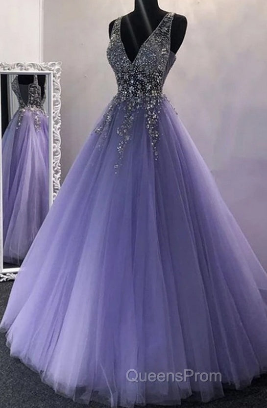 Sexy Long Evening Prom Dress With Beading,Evening Dress,Charming Dance Dress Secondary image