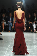 Straps Burgundy Long Classy Prom Dress For Teens