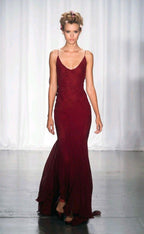 Straps Burgundy Long Classy Prom Dress For Teens