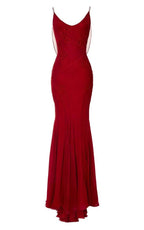 Straps Burgundy Long Classy Prom Dress For Teens