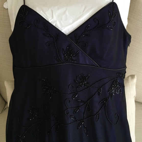 Sexy Mermaid Classy Prom Gown With Straps Navy Blue Classy Prom Dress Secondary image