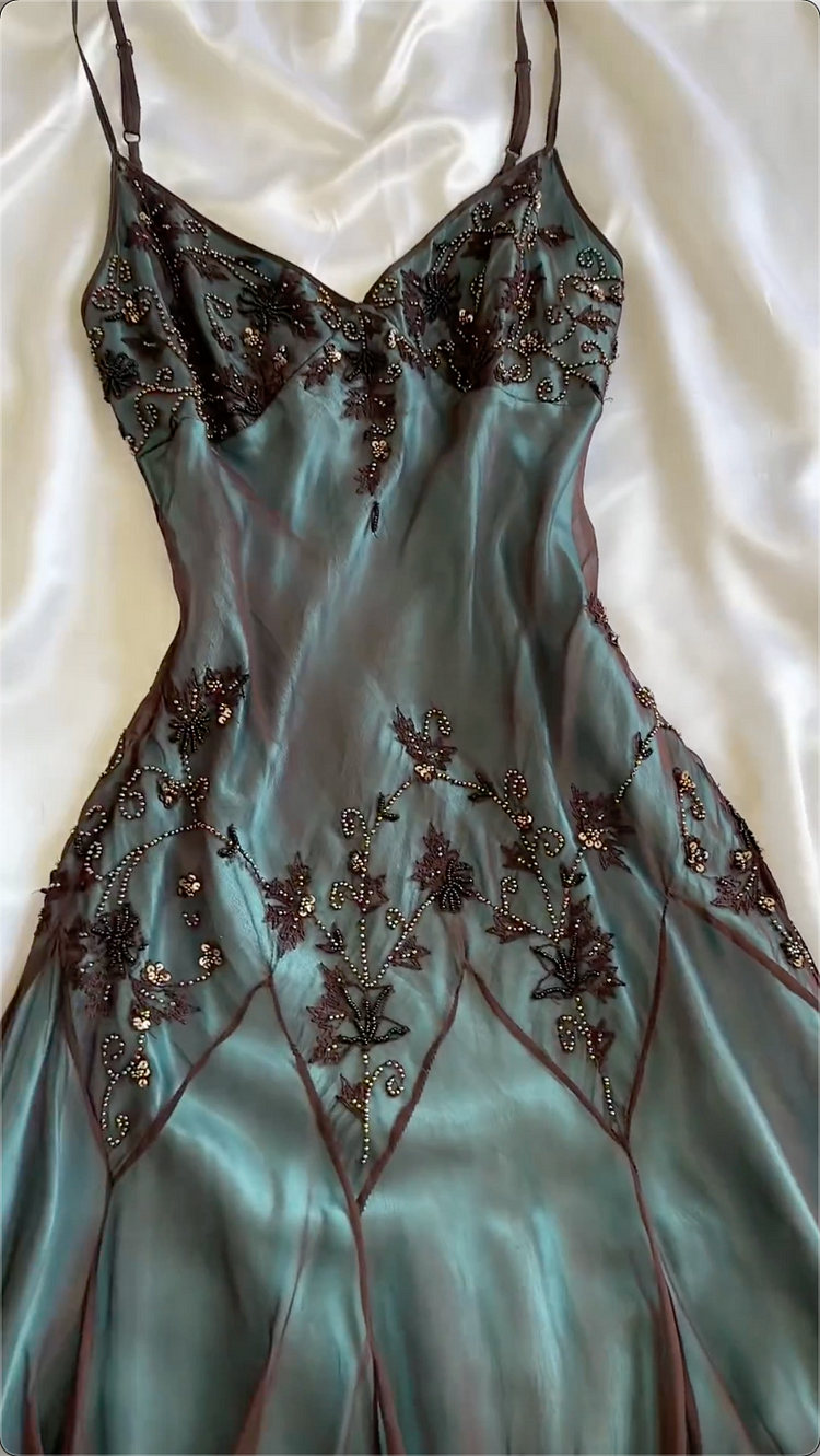 Sexy Mermaid Spaghetti Straps Floor Length Beads Classy Evening Dress Classy Prom Dress Secondary image
