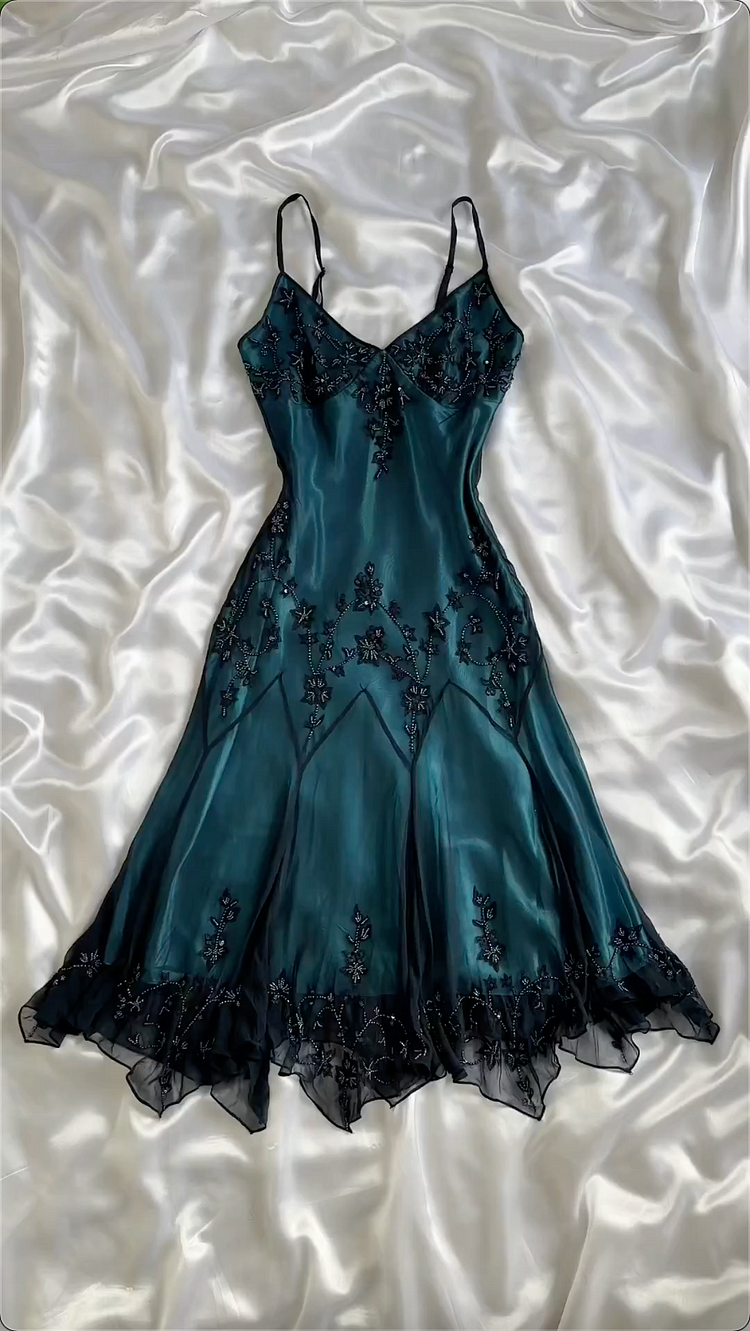 Sexy Mermaid Spaghetti Straps Floor Length Beads Classy Evening Dress Classy Prom Dress