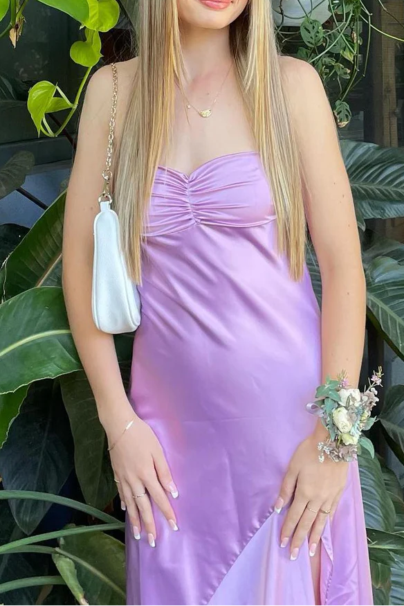 Sexy Mermaid Spaghetti Straps Sleeveless Party Dress Yellow Classy Prom Dress