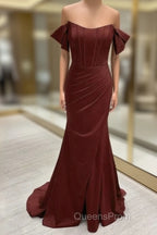 Sexy Mermaid Split Corset Dress Off The Shoulder