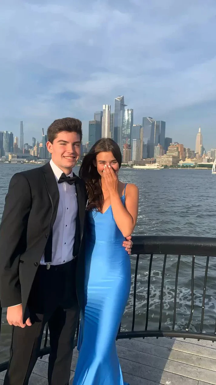 Sexy Mermaid Straps Neckline Backles Blue Long Classy Prom Dress