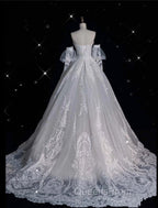 Sexy Mermaid Sweetheart Long Sleeves White Lace Wedding Dress Brides Dress