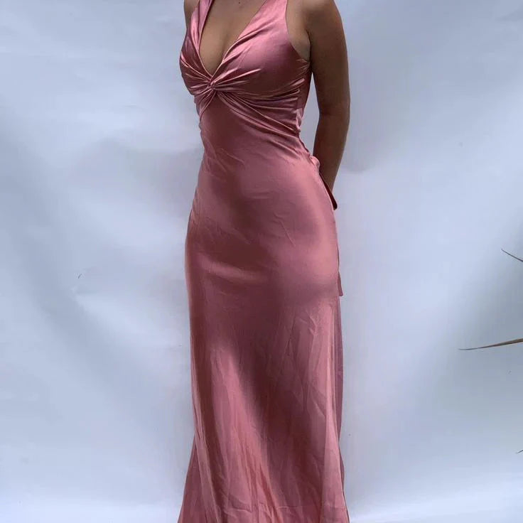Sexy Mermaid V Neckline Long Classy Prom Dress