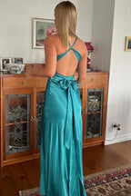 Sexy Mermaid V Neckline Long Classy Prom Dress