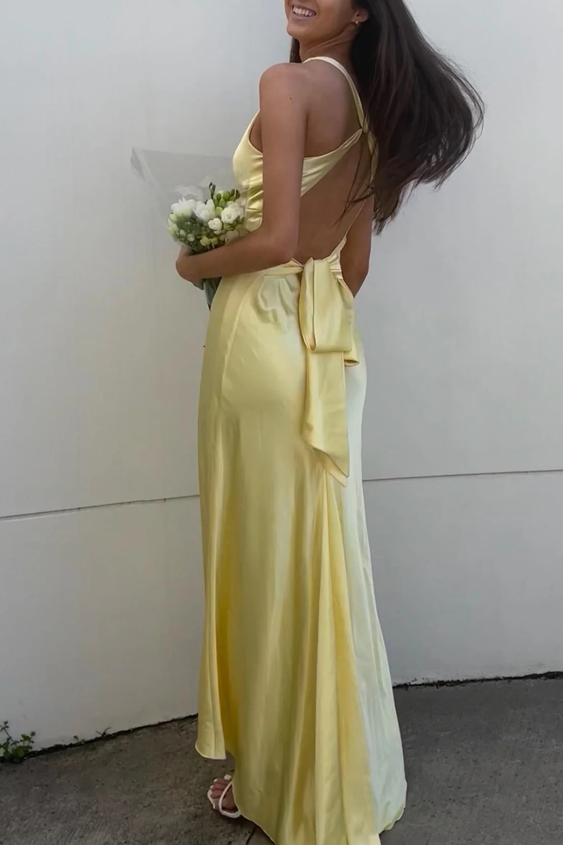 Sexy Mermaid V Neckline Long Classy Prom Dress