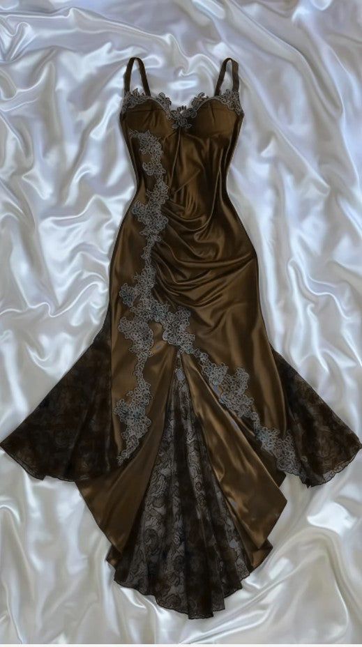 Sexy Mermaid Spaghetti Straps Lace Classy Prom Dress Party Dress Secondary image