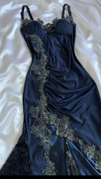 Sexy Mermaid Spaghetti Straps Lace Classy Prom Dress Party Dress