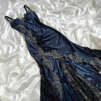 Sexy Mermaid Spaghetti Straps Lace Classy Prom Dress Party Dress