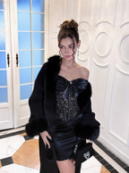 Sexy One Shoulder Bow Lace Satin 21St Birthday Homecoming Dress