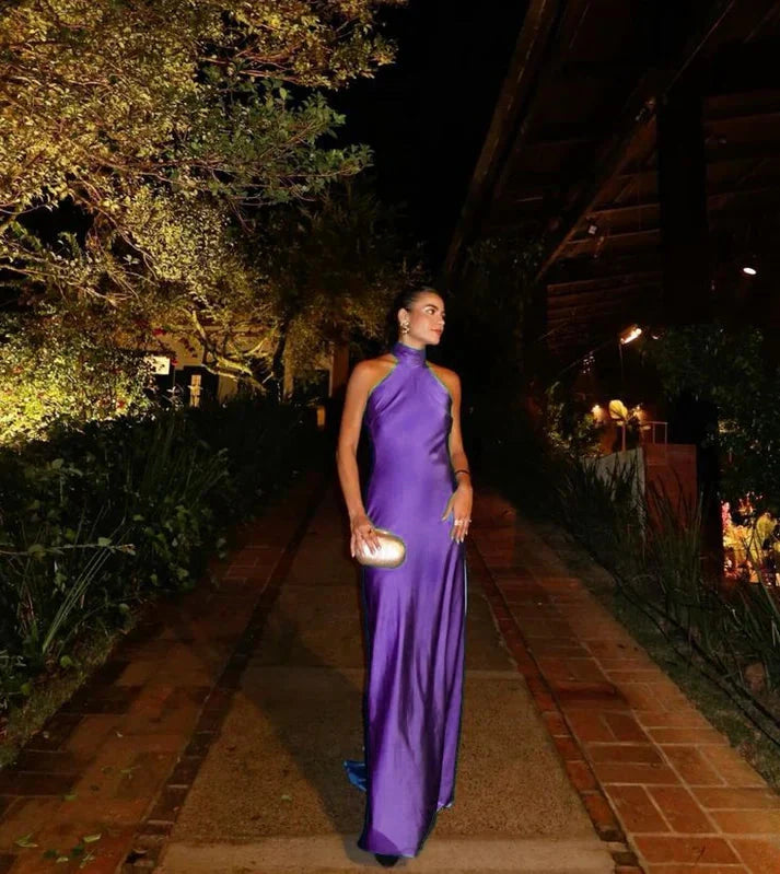 Sexy Sheath Blue Classy Evening Gown Classy Prom Party Dress