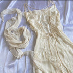 Sexy Sheath Straps Chiffon Champagne Long Classy Prom Dress