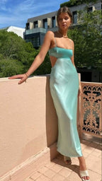 Sexy Sheath Straps Mint Green Classy Prom Dress Classy Evening Dress