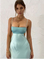 Sexy Sheath Straps Mint Green Classy Prom Dress Classy Evening Dress