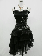 Sexy Sheath Straps Sleeveless Black Short Classy Prom Dress