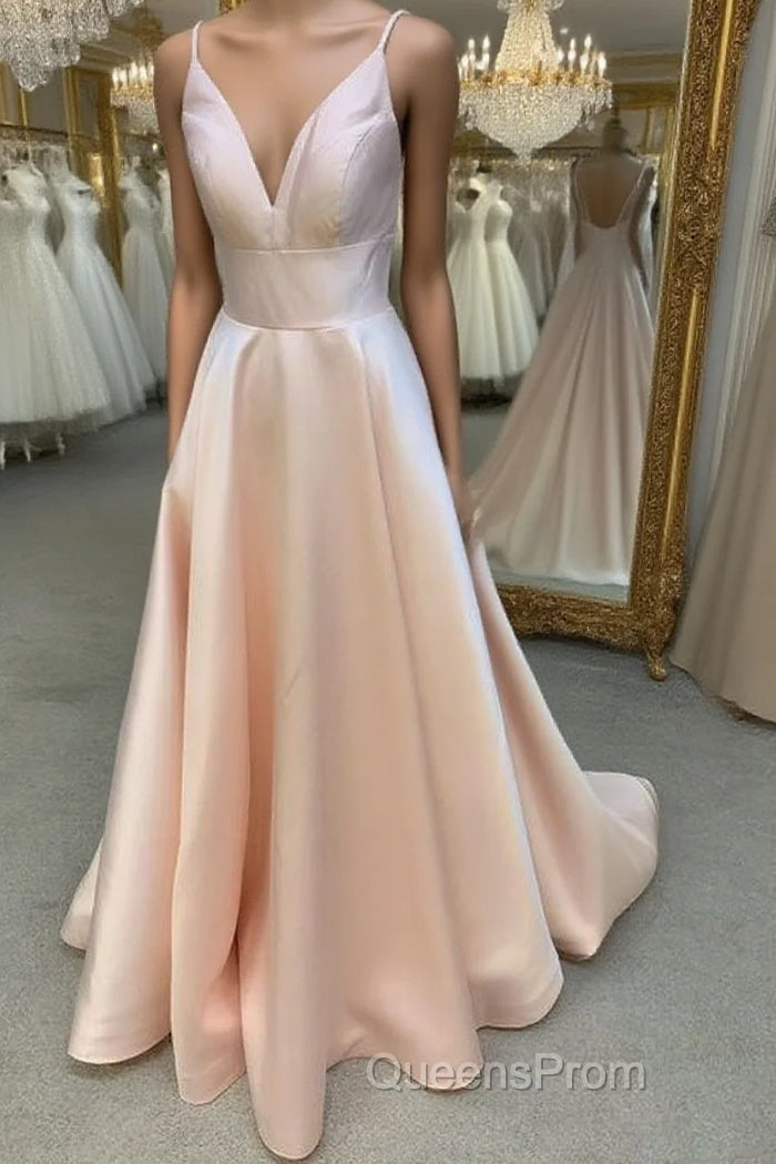Sexy Spaghetti Straps A-Line Evening Prom Dress, Evening Dress Evening Prom Gowns, Formal Women Dress,Evening Prom Dress