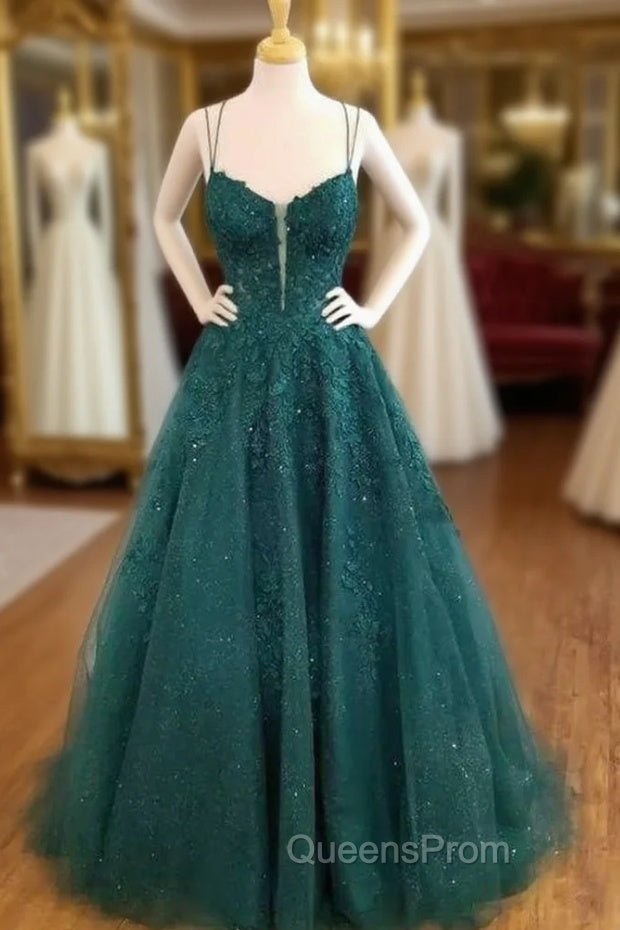 Sexy Spaghetti Straps Vintage Dress Womens princess Evening Prom Dress Main image
