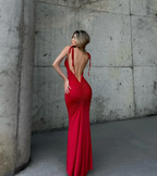 Sexy Sheath Spaghetti Straps Backless Navy Blue Satin Classy Prom Dress Classy Evening Dress