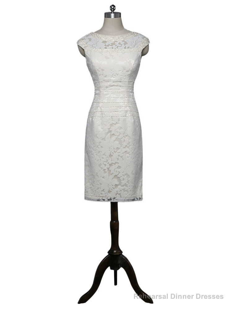 Sheath Cap Sleeves Knee Length Mother Of The Bride Dresses Main image