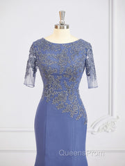 Sheath/Column Bateau Floor-Length Chiffon Mother of the Bride Dress With Appliques Lace