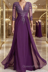 Sheath/Column Scoop Floor-Length Chiffon Mother of the Bride Dress With Lace
