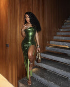 Sheath Classy Evening Dress For Black Girls, Green Classy Prom Dress, Classy Evening Party Dress