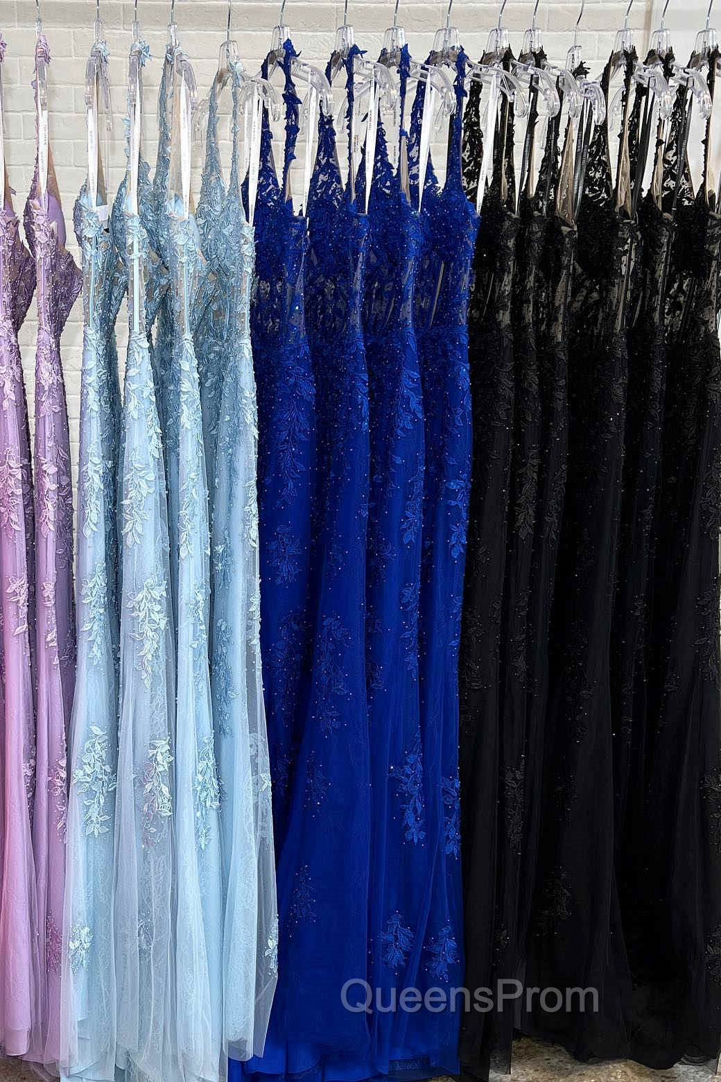 Sheath Halter Lace Tulle Evening Prom Dress with Appliques Secondary image