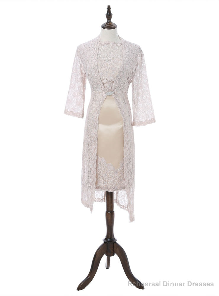 Sheath Knee Length Lace Mother Of The Bride Dresses Main image