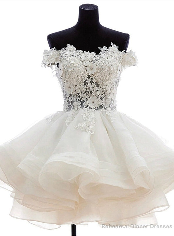 Sheer Beaded Grade Graduation White Short Homecoming Dress Main image