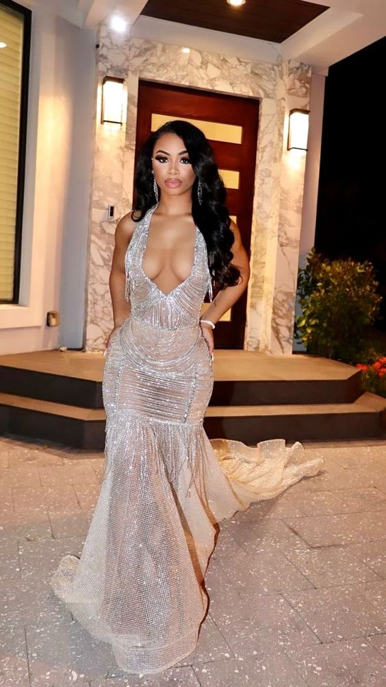 Shinning Mermaid Classy Prom Dress With Train Secondary image