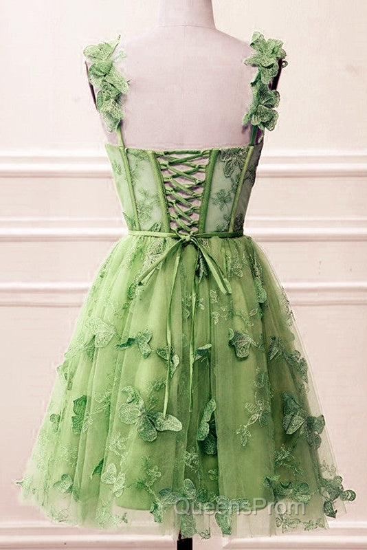 Short Butterfly Lace Corset Homecoming Dress Secondary image