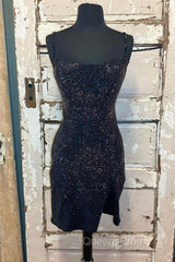 Short Tight Yellow Homecoming Dress,Crystal Beaded Semi Formal Dress