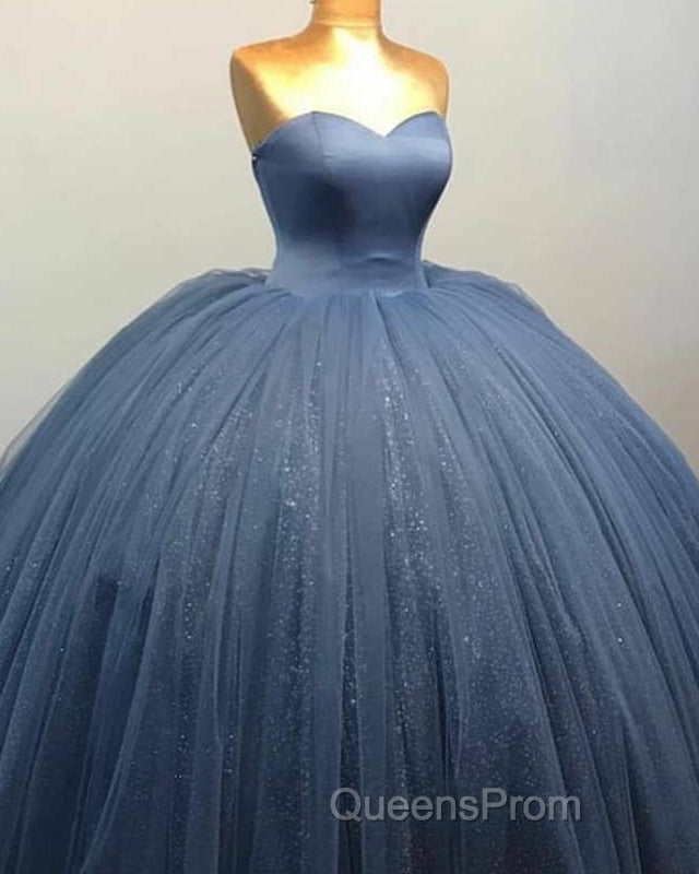 Silver Wedding Dress Sweetheart Ball Gown