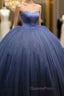 Silver Wedding Dress Sweetheart Ball Gown