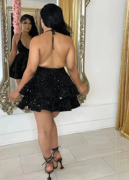 Simple 17Th Birthday Dress Sequin Birthday Outfits