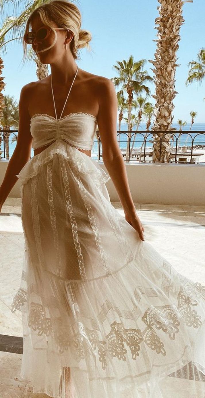 Simple A Line Halter Tulle Champagne Long Classy Prom Dress