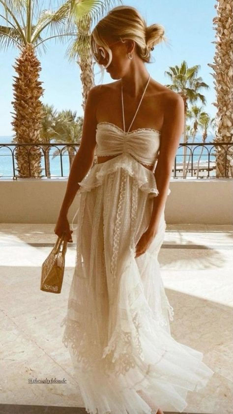 Simple A Line Halter Tulle Champagne Long Classy Prom Dress